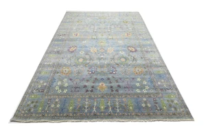 Muted Colors Floral 10X14 Oushak Chobi Oriental Rug