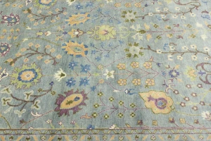 Muted Colors Floral 9X12 Traditional Oushak Chobi Oriental Rug
