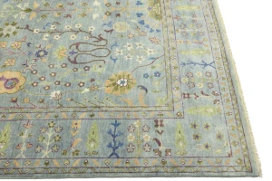 Muted Colors Floral 9X12 Traditional Oushak Chobi Oriental Rug