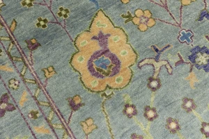 Muted Colors Floral 9X12 Traditional Oushak Chobi Oriental Rug