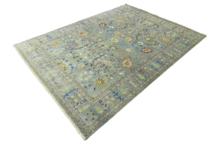 Muted Colors Floral 9X12 Traditional Oushak Chobi Oriental Rug