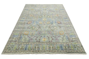 Muted Colors Floral 9X12 Traditional Oushak Chobi Oriental Rug