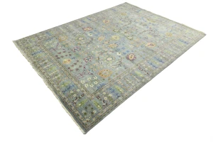 Muted Colors Floral 9X12 Traditional Oushak Chobi Oriental Rug