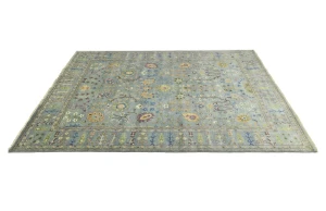 Muted Colors Floral 9X12 Traditional Oushak Chobi Oriental Rug