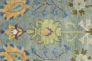 Muted Colors Floral 9X12 Traditional Oushak Chobi Oriental Rug