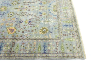 Muted Colors Floral 8X11 Oushak Chobi Oriental Rug