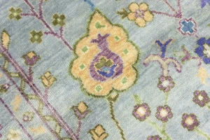 Muted Colors Floral 8X11 Oushak Chobi Oriental Rug