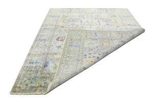 Muted Colors Floral 8X11 Oushak Chobi Oriental Rug