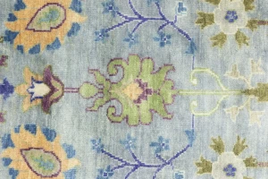 Muted Colors Floral 8X11 Oushak Chobi Oriental Rug