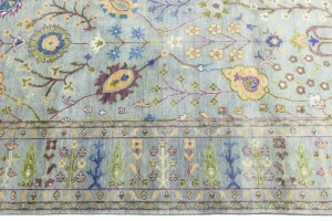 Muted Colors Floral 8X11 Oushak Chobi Oriental Rug