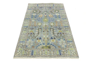 Muted Colors Floral 5X8 Oushak Chobi Oriental Rug