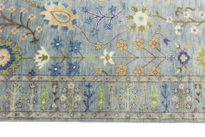 Muted Colors Floral 5X8 Oushak Chobi Oriental Rug