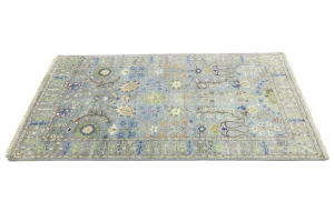 Muted Colors Floral 5X8 Oushak Chobi Oriental Rug