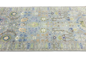 Muted Colors Floral 5X8 Oushak Chobi Oriental Rug