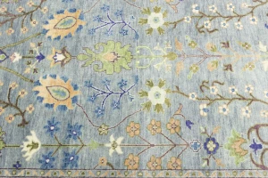 Muted Colors Floral 5X8 Oushak Chobi Oriental Rug