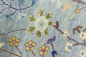 Muted Colors Floral 4X6 Oushak Chobi Oriental Rug