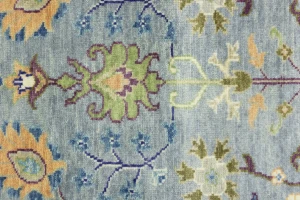 Muted Colors Floral 4X6 Oushak Chobi Oriental Rug