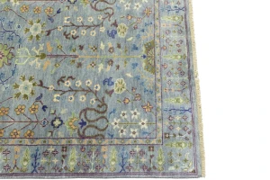 Muted Colors Floral 4X6 Oushak Chobi Oriental Rug