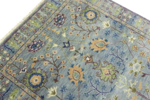 Muted Colors Floral 4X6 Oushak Chobi Oriental Rug