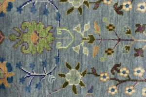 Muted Colors Floral 3X5 Oushak Chobi Oriental Rug