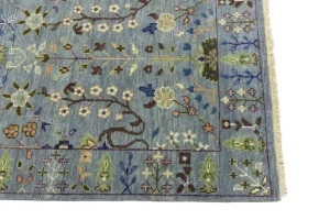 Muted Colors Floral 3X5 Oushak Chobi Oriental Rug