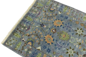 Muted Colors Floral 3X5 Oushak Chobi Oriental Rug
