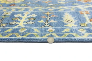 Blue Floral Traditional 8X10 Oushak Chobi Oriental Rug