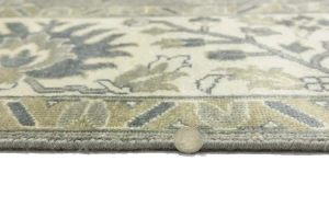 Olive Green Floral Traditional 10X14 Oushak Chobi Oriental Rug