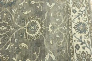 Taupe Floral 5X8 Osh Chobi Peshawar Oriental Rug