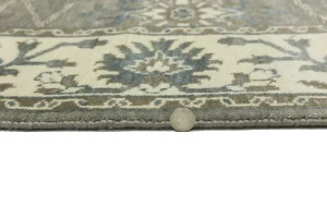 Taupe Floral 5X8 Osh Chobi Peshawar Oriental Rug