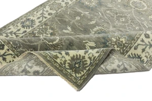 Taupe Floral 5X8 Osh Chobi Peshawar Oriental Rug