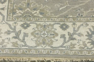 Taupe Floral 5X8 Osh Chobi Peshawar Oriental Rug