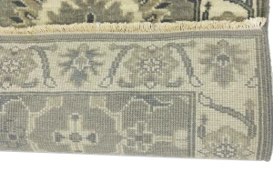Taupe Floral 2X3 Osh Chobi Peshawar Oriental Rug