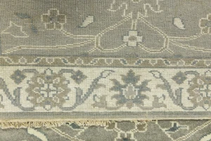 Taupe Floral 3X5 Osh Chobi Peshawar Oriental Rug