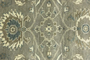 Taupe Floral 3X5 Osh Chobi Peshawar Oriental Rug