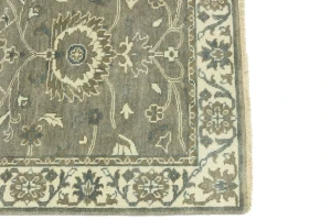 Taupe Floral 3X5 Osh Chobi Peshawar Oriental Rug