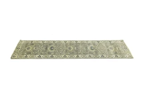 Taupe Floral 2'6X9'8 Osh Chobi Peshawar Oriental Runner Rug