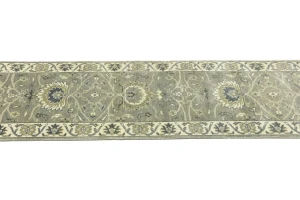 Taupe Floral 2'6X9'8 Osh Chobi Peshawar Oriental Runner Rug