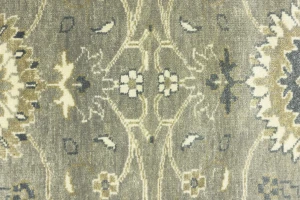 Taupe Floral 2'6X9'8 Osh Chobi Peshawar Oriental Runner Rug