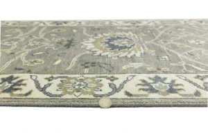 Taupe Floral 2'5X13'5 Osh Chobi Peshawar Oriental Runner Rug