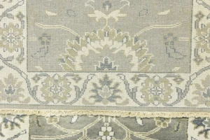 Taupe Floral 2'5X13'5 Osh Chobi Peshawar Oriental Runner Rug