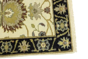 Cream Floral Traditional 2X3 Oushak Chobi Oriental Rug