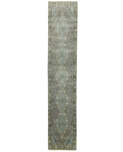 Muted Colors Tribal 2X12 Indo-Joshaghan Oriental Runner Rug