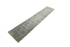 Muted Colors Tribal 2X12 Indo-Joshaghan Oriental Runner Rug