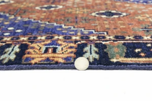 Rust & Navy Tribal 3X5 Indo-Joshaghan Oriental Rug