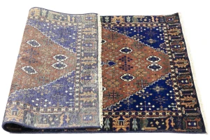 Rust & Navy Tribal 3X5 Indo-Joshaghan Oriental Rug