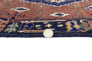 Rust & Navy Tribal 3x10 Indo-Joshaghan Oriental Runner Rug