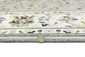 Light Blue Traditional 6X8 Indo-Nain Oriental Rug