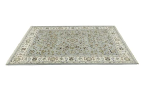 Light Blue Traditional 6X8 Indo-Nain Oriental Rug