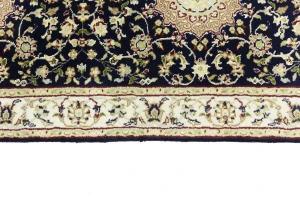 Blue Floral 3X10 Indo-Nain Oriental Runner Rug